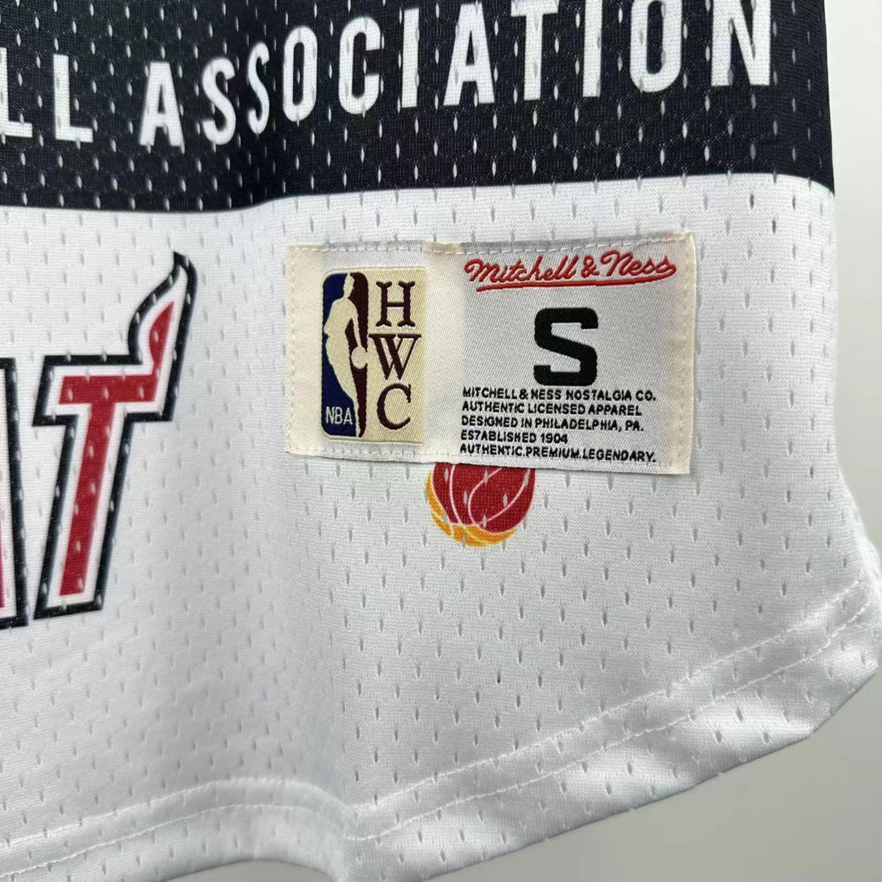 NBA Miami Heat Mitchell & Ness Hardwood Classics Vintage Jersey