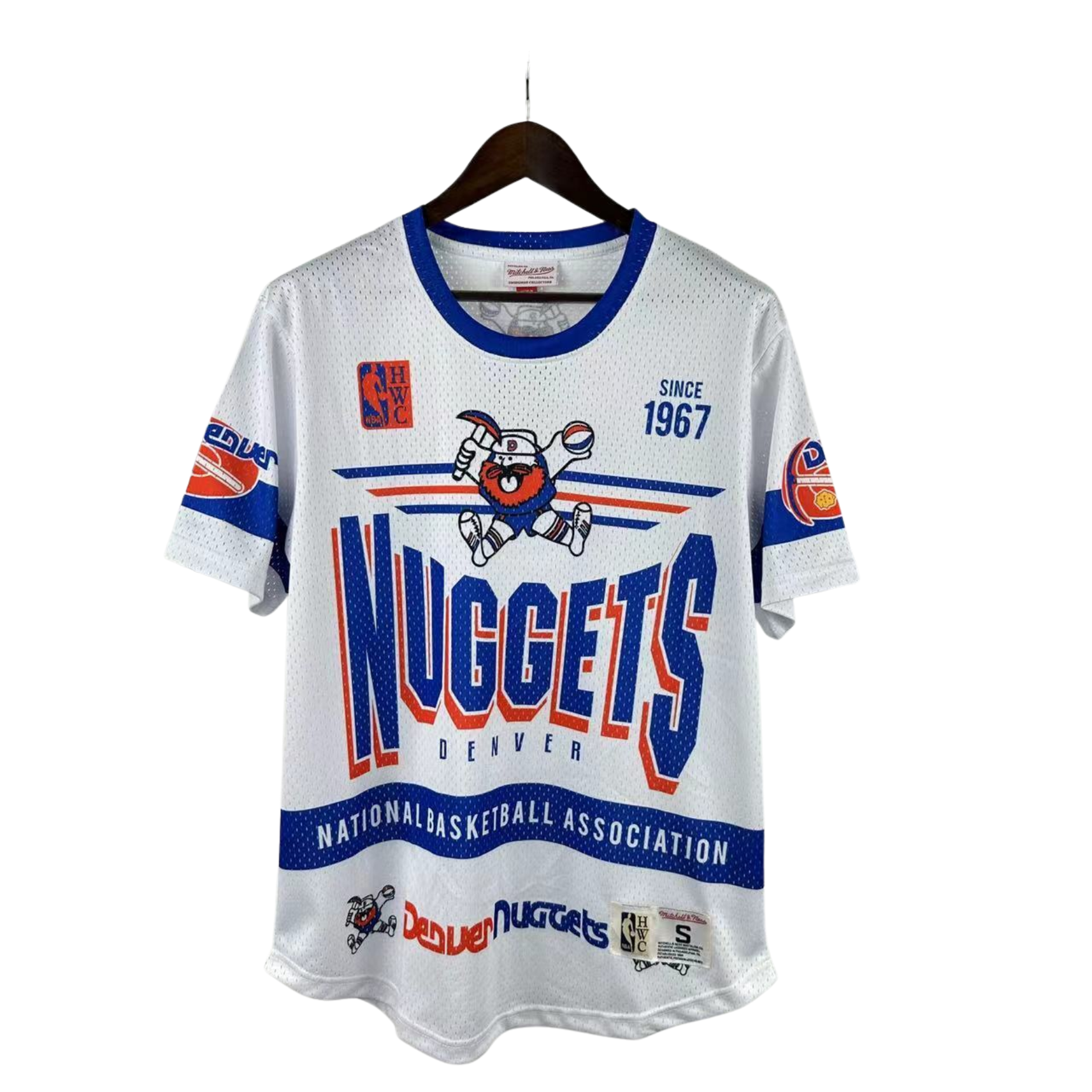 NBA Denver Nuggets & Ness Hardwood Classics Vintage Jersey