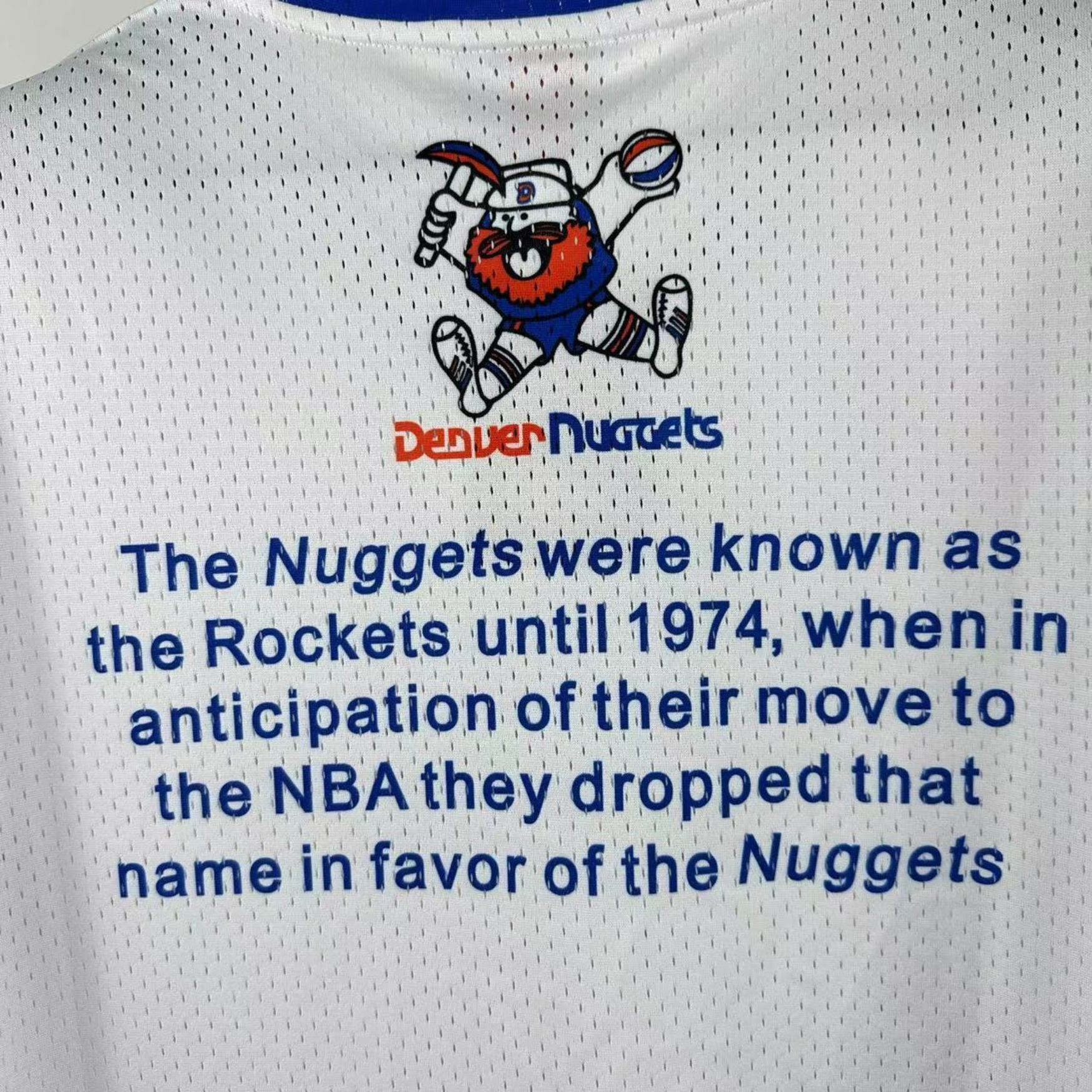 NBA Denver Nuggets & Ness Hardwood Classics Vintage Jersey