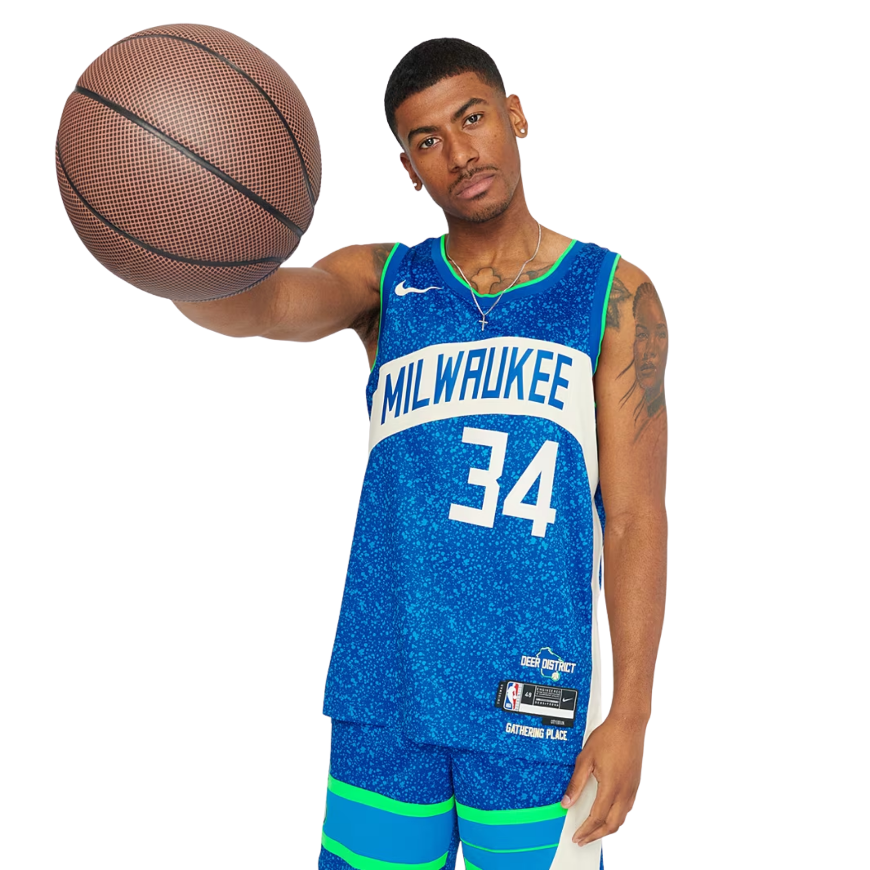 Nike NBA Milwaukee Bucks City Edition Jersey 2023/24