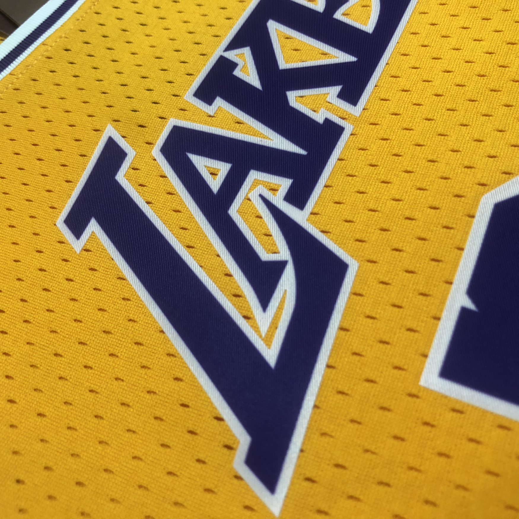 Cropped Jersey Lakers Mitchell & Ness Hardwood Classics