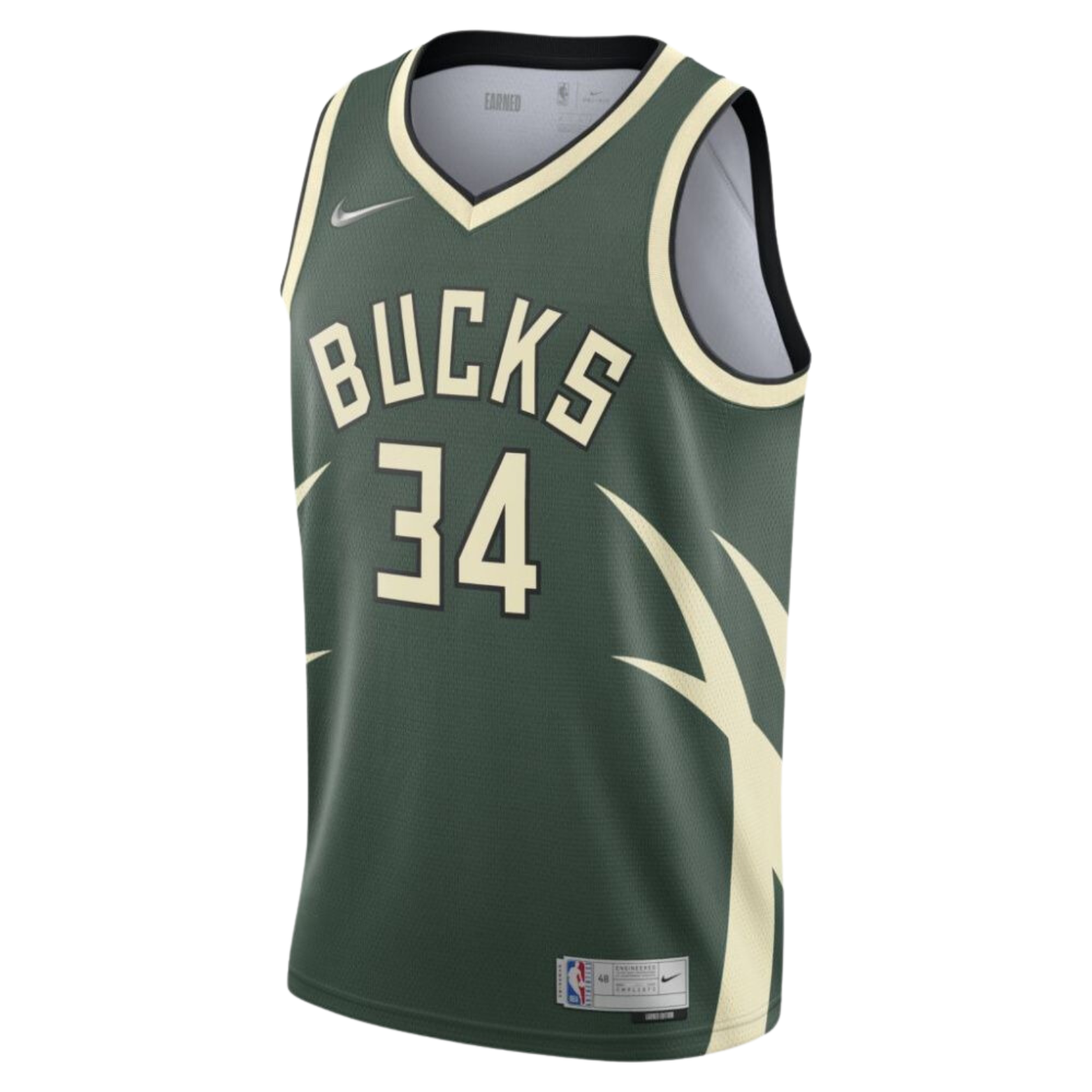 Nike NBA Milwaukee Bucks Earned Edition Jersey 2020/21