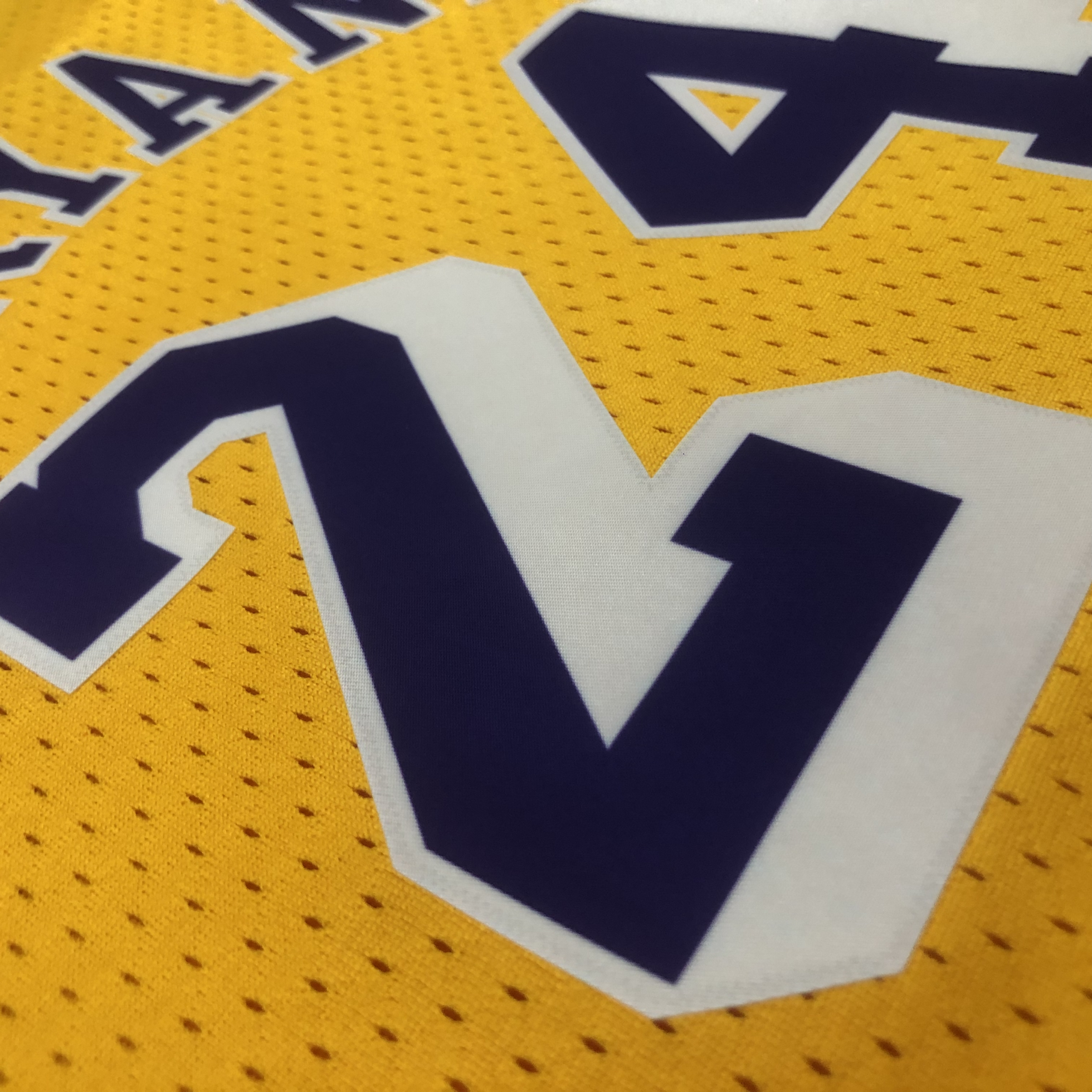 Cropped Jersey Lakers Mitchell & Ness Hardwood Classics