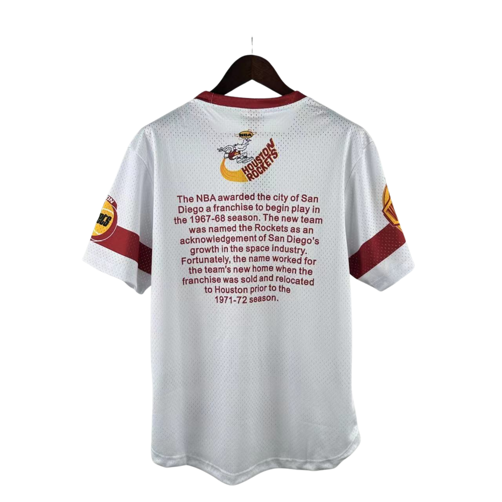 NBA Houston Rockets Mitchell & Ness Hardwood Classics Vintage Shirt