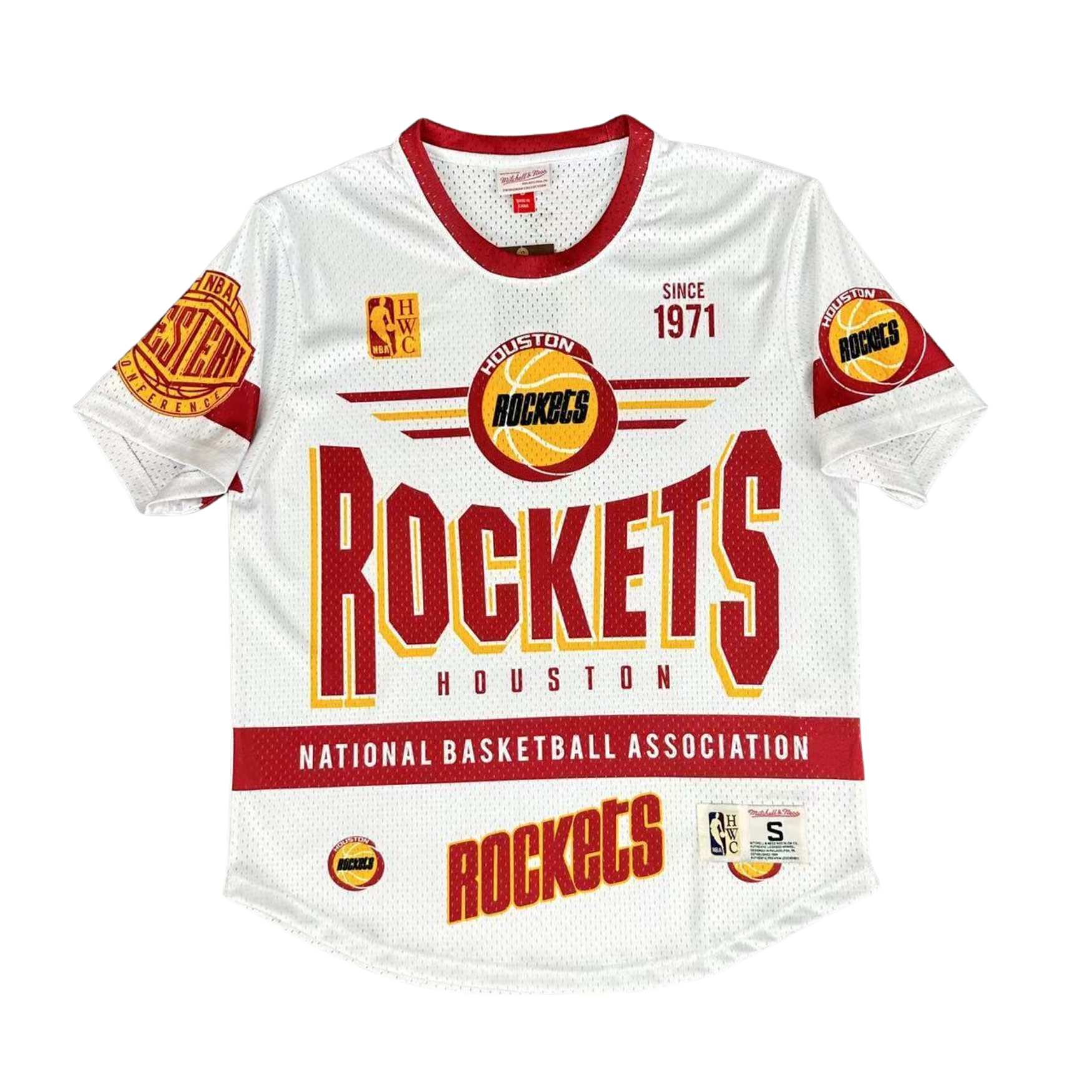 NBA Houston Rockets Mitchell & Ness Hardwood Classics Vintage Shirt