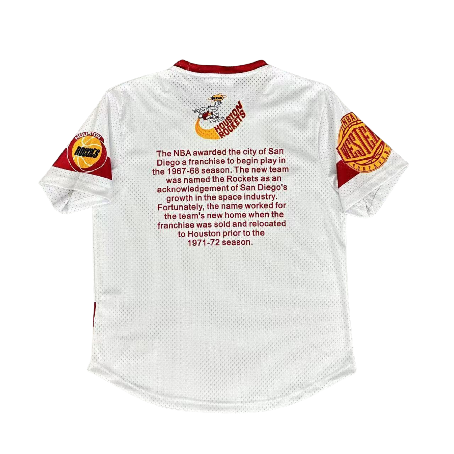 NBA Houston Rockets Mitchell & Ness Hardwood Classics Vintage Shirt